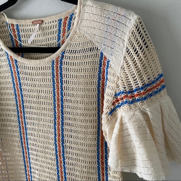 🆕 EUC Free People Babes Only Stripe Knit Top size small - Picture 6 of 14